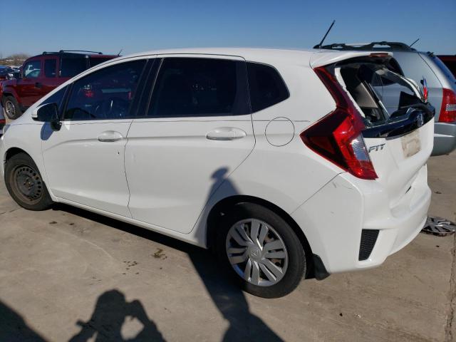 JHMGK5H5XHS015996 - 2017 HONDA FIT LX WHITE photo 2