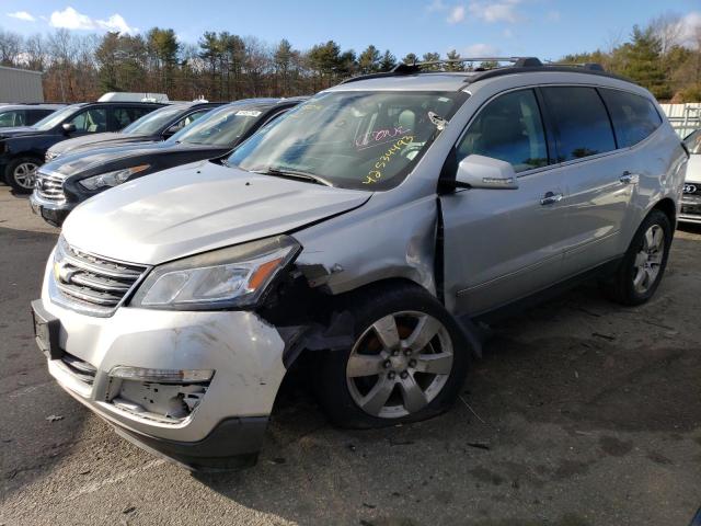 1GNKVLKD0DJ107942 - 2013 CHEVROLET TRAVERSE LTZ SILVER photo 1