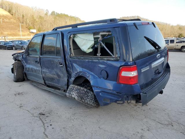 1FMJK1F59BEF54484 - 2011 FORD EXPEDITION EL XL BLUE photo 2