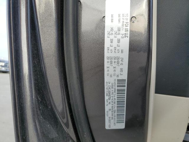 2C4RC1BG9KR657564 - 2019 CHRYSLER PACIFICA TOURING L CHARCOAL photo 13