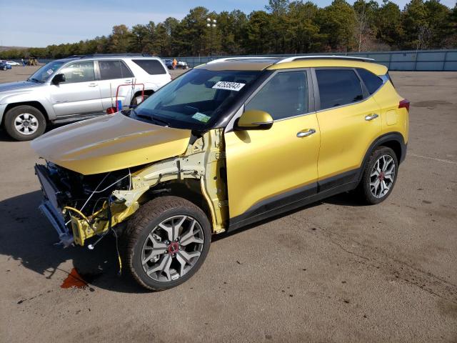 KNDETCA28P7384089 - 2023 KIA SELTOS SX YELLOW photo 1