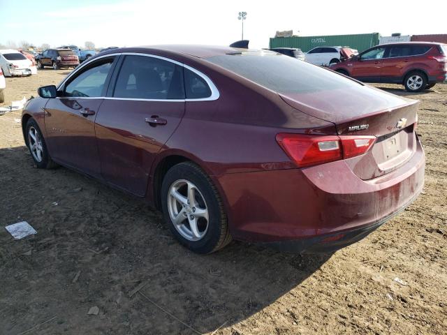 1G1ZB5ST6GF238991 - 2016 CHEVROLET MALIBU LS BURGUNDY photo 2