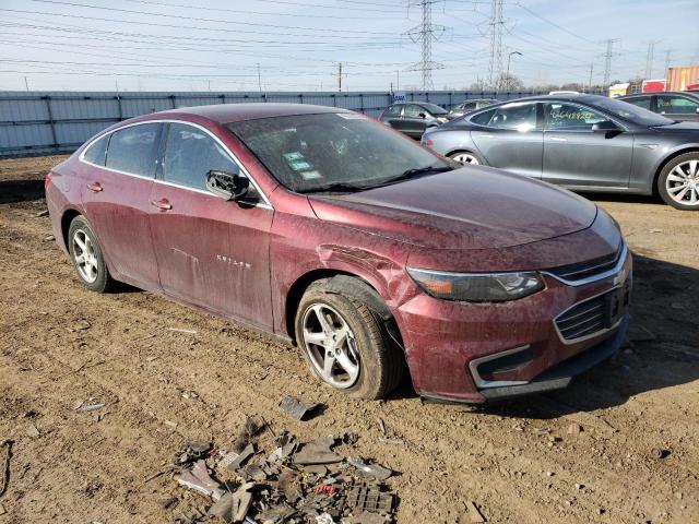 1G1ZB5ST6GF238991 - 2016 CHEVROLET MALIBU LS BURGUNDY photo 4