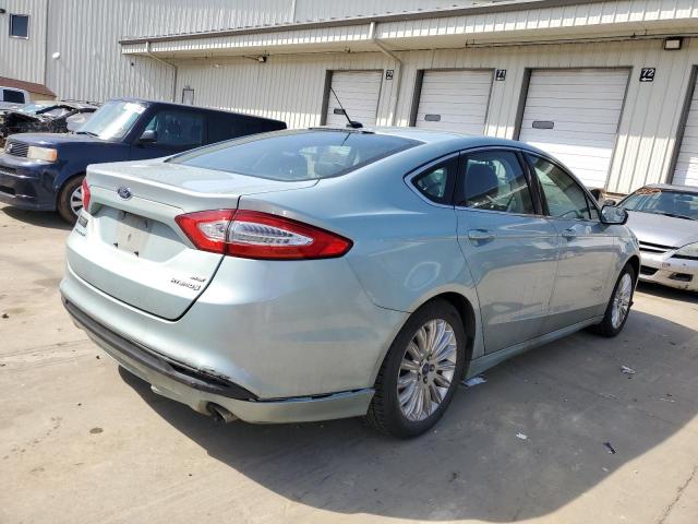 3FA6P0LU2DR153642 - 2013 FORD FUSION SE HYBRID TURQUOISE photo 3