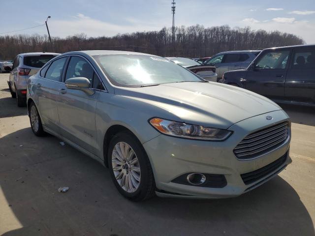 3FA6P0LU2DR153642 - 2013 FORD FUSION SE HYBRID TURQUOISE photo 4