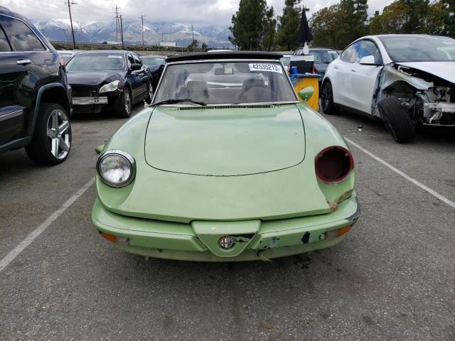 ZARBA5416G1042933 - 1986 ALFA ROMEO VELOCE 2000 SPIDER GREEN photo 5