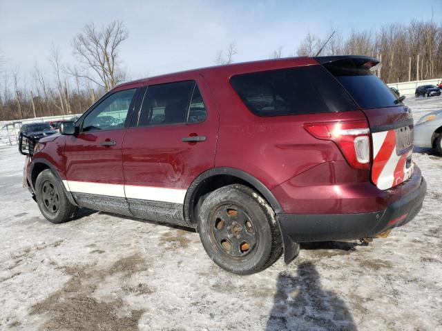 1FM5K8AR9EGB63669 - 2014 FORD EXPLORER POLICE INTERCEPTOR RED photo 2