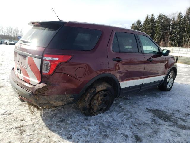 1FM5K8AR9EGB63669 - 2014 FORD EXPLORER POLICE INTERCEPTOR RED photo 3