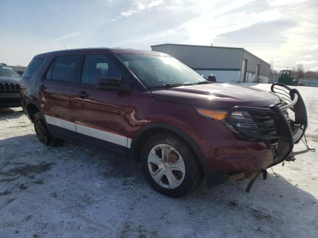 1FM5K8AR9EGB63669 - 2014 FORD EXPLORER POLICE INTERCEPTOR RED photo 4