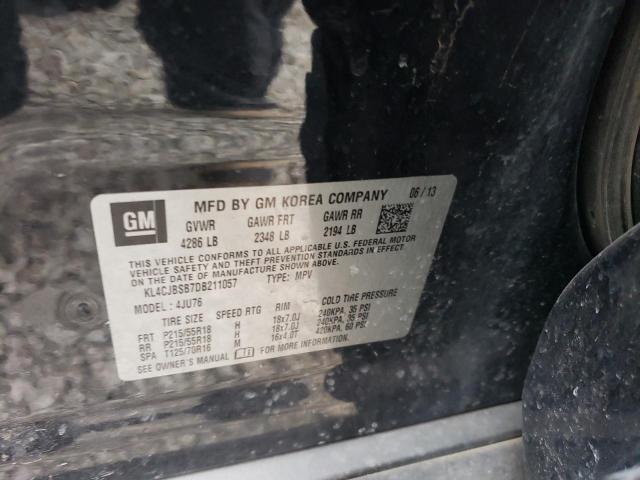 KL4CJBSB7DB211057 - 2013 BUICK ENCORE CONVENIENCE 黑色 照片 13