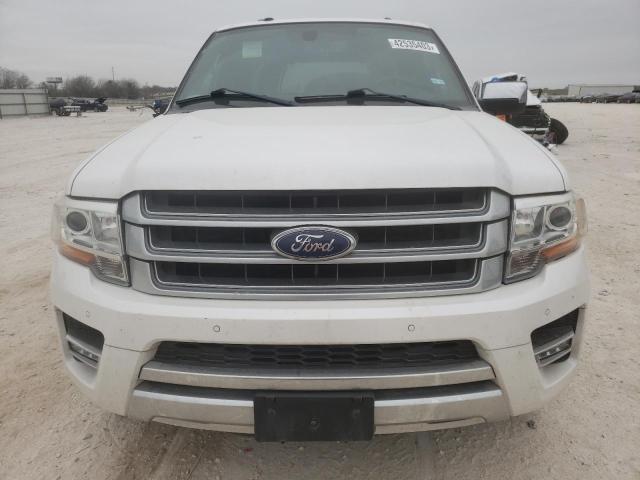 1FMJK1LT2FEF14269 - 2015 FORD EXPEDITION EL PLATINUM WHITE photo 5