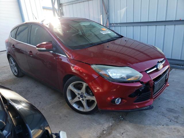 1FADP3N25EL300301 - 2014 FORD FOCUS TITANIUM MAROON photo 4