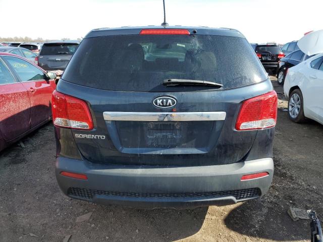 5XYKT4A10CG240288 - 2012 KIA SORENTO BASE BLUE photo 6