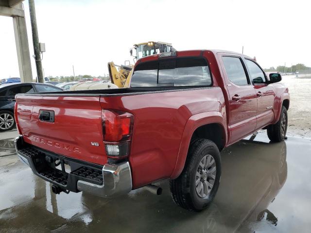 3TMAZ5CN8KM108865 - 2019 TOYOTA TACOMA DOUBLE CAB RED photo 3