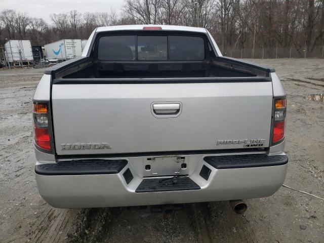 2HJYK16508H511930 - 2008 HONDA RIDGELINE RTL SILVER photo 6