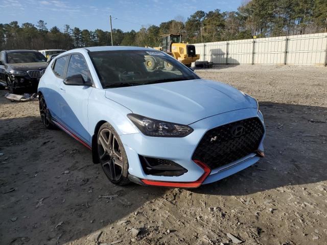 KMHT36AHXMU009763 - 2021 HYUNDAI VELOSTER N BLUE photo 4