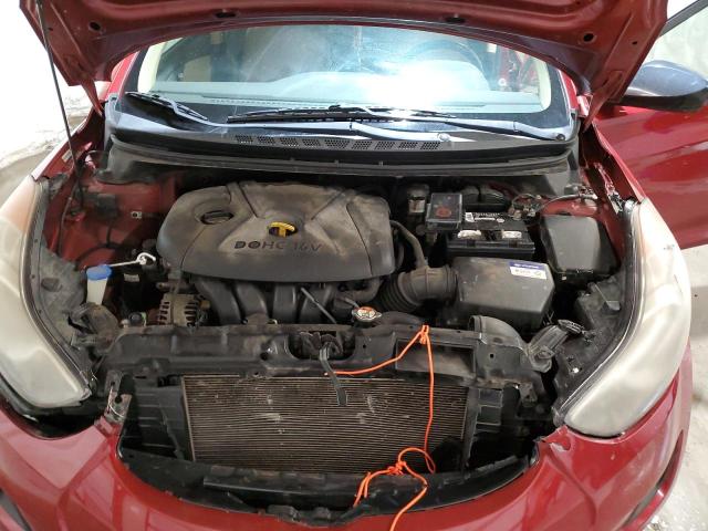 KMHDH4AE5CU230900 - 2012 HYUNDAI ELANTRA GLS MAROON photo 11