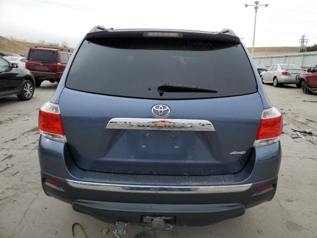 5TDBK3EH3DS188194 - 2013 TOYOTA HIGHLANDER BASE BLUE photo 6