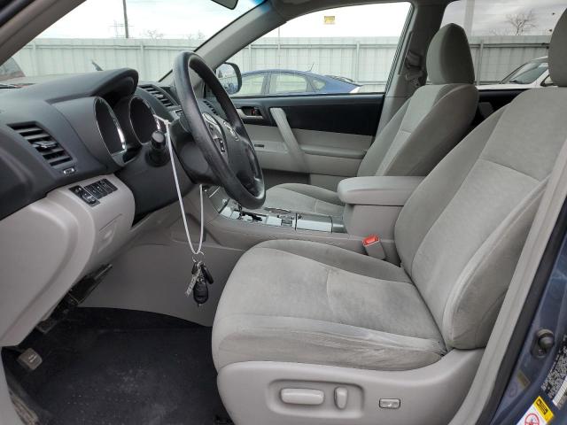 5TDBK3EH3DS188194 - 2013 TOYOTA HIGHLANDER BASE أزرق صورة 7