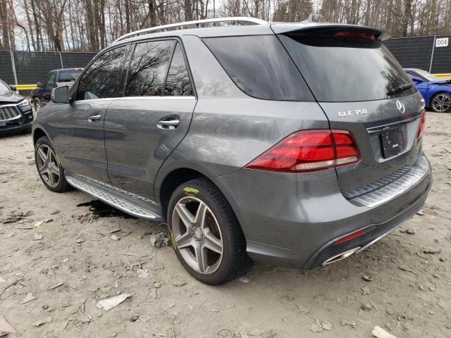 4JGDA5HB5HA843646 - 2017 MERCEDES-BENZ GLE 350 4MATIC GRAY photo 2