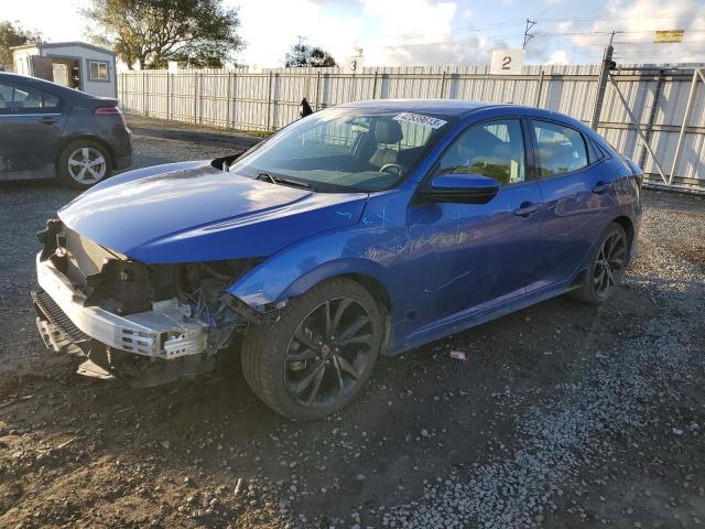 SHHFK7H45JU411464 - 2018 HONDA CIVIC SPORT 蓝色 照片 1