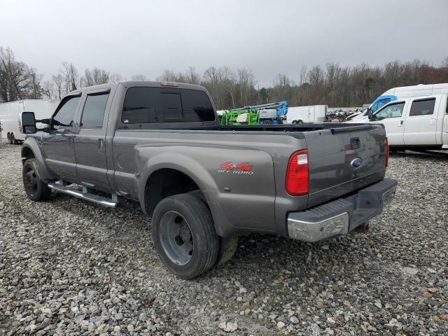 1FTXW43R38EB89398 - 2008 FORD F450 SUPER DUTY GRAY photo 2