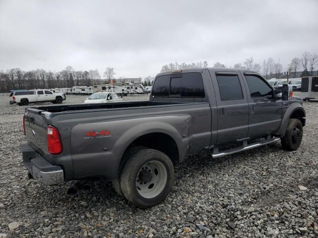 1FTXW43R38EB89398 - 2008 FORD F450 SUPER DUTY GRAY photo 3