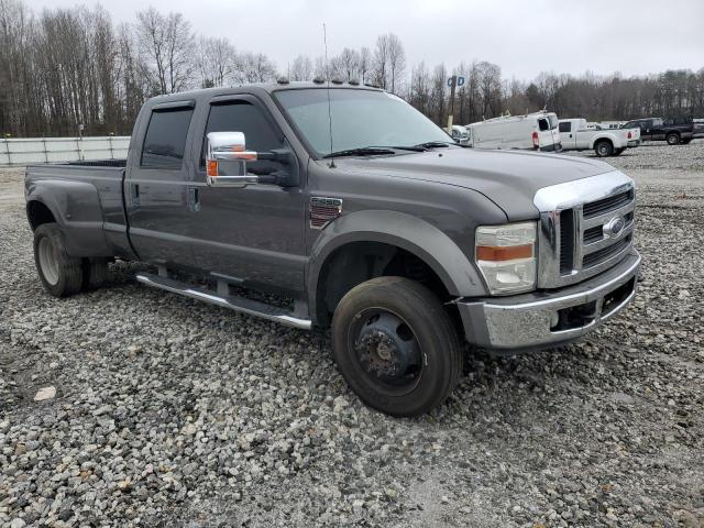 1FTXW43R38EB89398 - 2008 FORD F450 SUPER DUTY GRAY photo 4