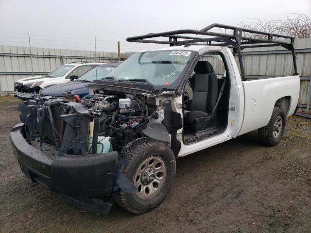 1GCEC14X57Z645405 - 2007 CHEVROLET SILVERADO C1500 CLASSIC WHITE photo 1