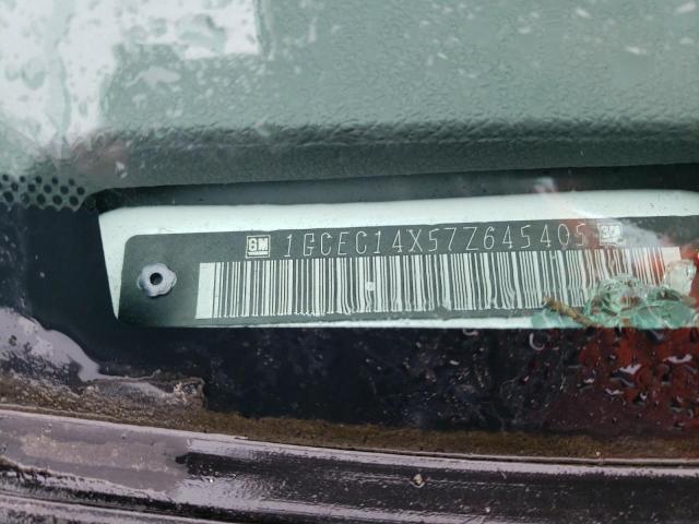 1GCEC14X57Z645405 - 2007 CHEVROLET SILVERADO C1500 CLASSIC WHITE photo 12