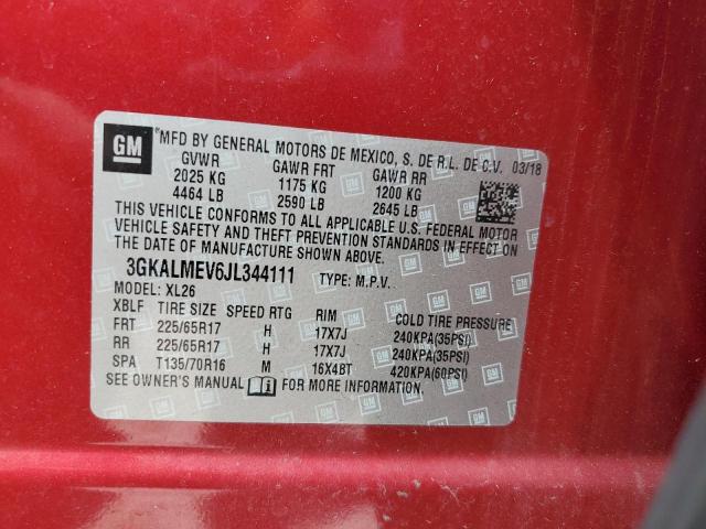 3GKALMEV6JL344111 - 2018 GMC TERRAIN SLE 红色 照片 14