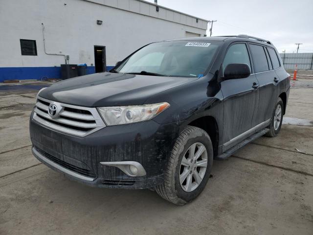 5TDBK3EH5BS083606 - 2011 TOYOTA HIGHLANDER BASE BLACK photo 1