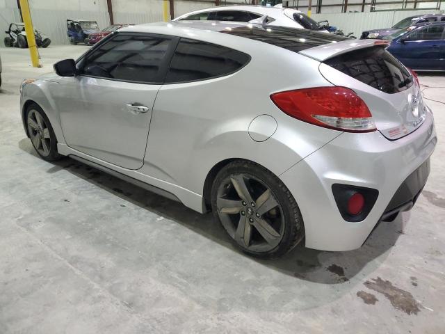 KMHTC6AE0DU084705 - 2013 HYUNDAI VELOSTER TURBO SILVER photo 2