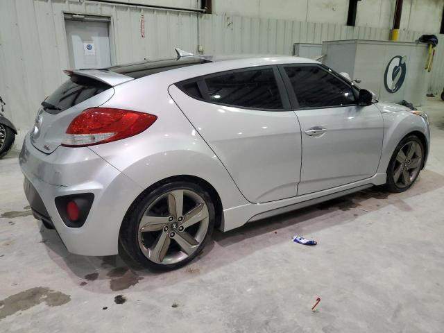 KMHTC6AE0DU084705 - 2013 HYUNDAI VELOSTER TURBO SILVER photo 3