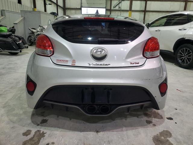 KMHTC6AE0DU084705 - 2013 HYUNDAI VELOSTER TURBO SILVER photo 6