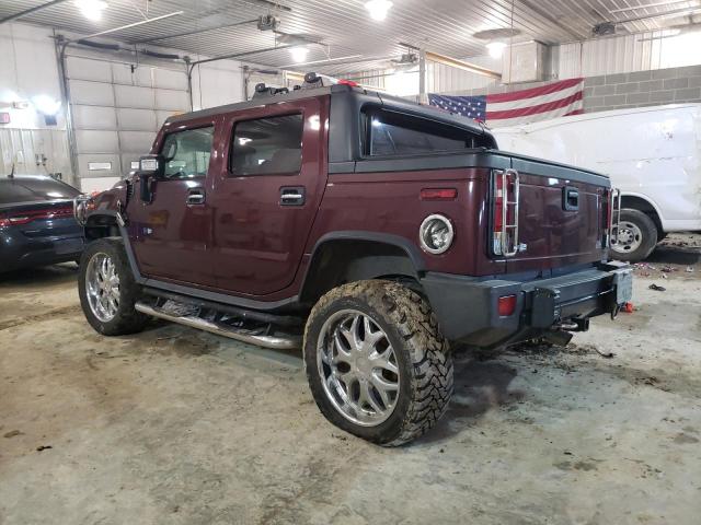 5GRGN22U36H102087 - 2006 HUMMER H2 SUT MAROON photo 2