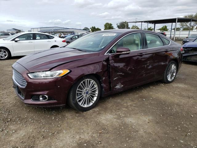 3FA6P0LU7DR127571 - 2013 FORD FUSION SE HYBRID BURGUNDY photo 1