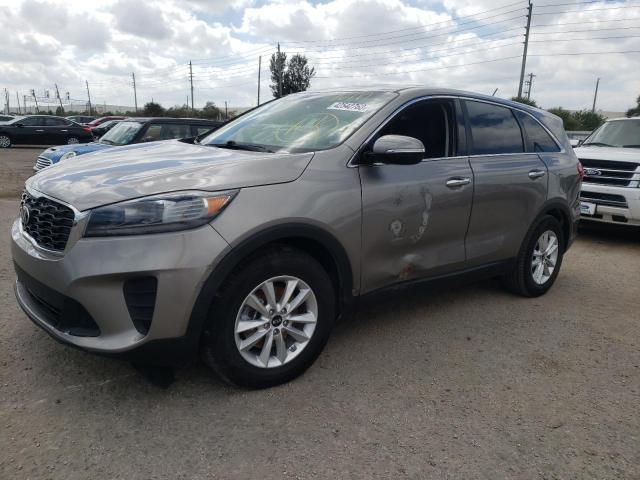 5XYPG4A36KG516466 - 2019 KIA SORENTO L GRAY photo 1