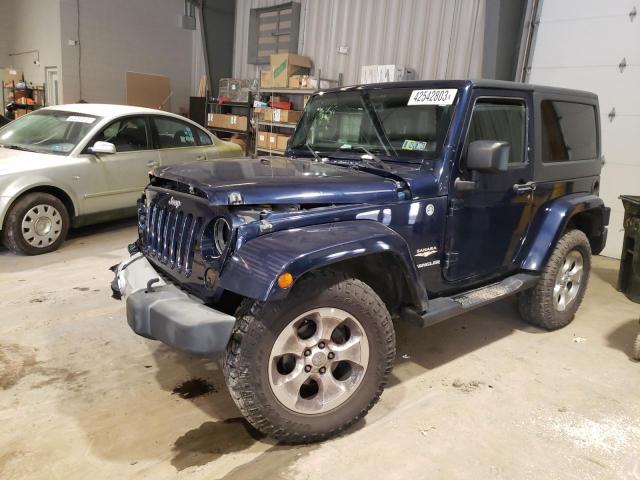 1C4AJWBGXDL588007 - 2013 JEEP WRANGLER SAHARA BLUE photo 1