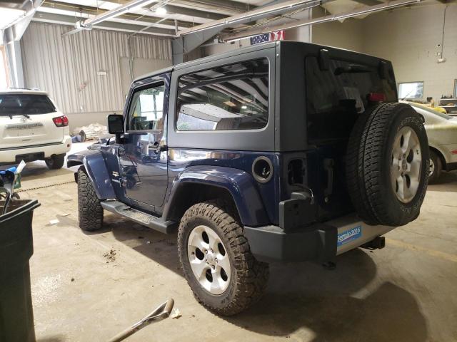 1C4AJWBGXDL588007 - 2013 JEEP WRANGLER SAHARA BLUE photo 2