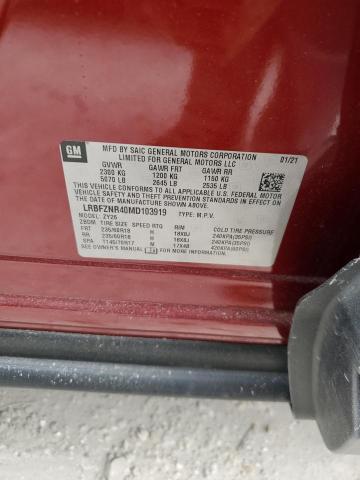 LRBFZNR40MD103919 - 2021 BUICK ENVISION ESSENCE BURGUNDY photo 14