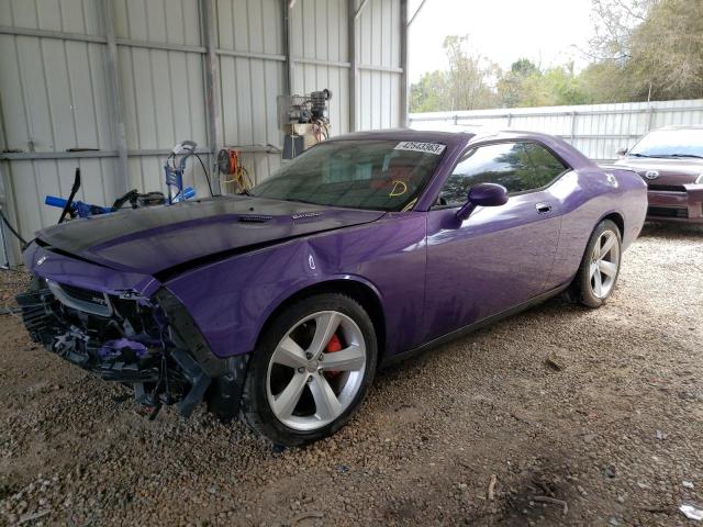 2B3CJ7DW7AH191111 - 2010 DODGE CHALLENGER SRT-8 PURPLE photo 1