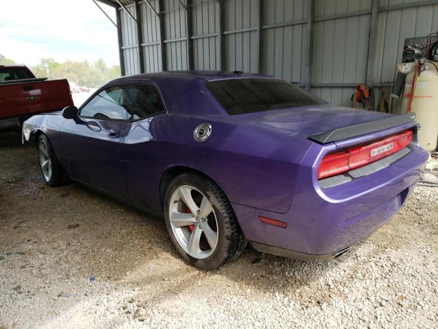 2B3CJ7DW7AH191111 - 2010 DODGE CHALLENGER SRT-8 紫色 照片 2