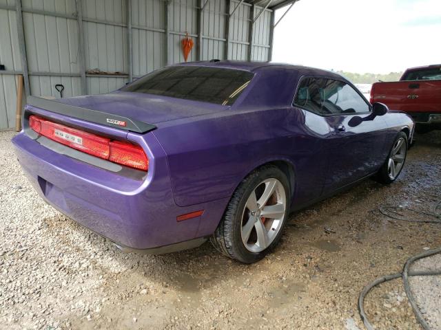 2B3CJ7DW7AH191111 - 2010 DODGE CHALLENGER SRT-8 紫色 照片 3