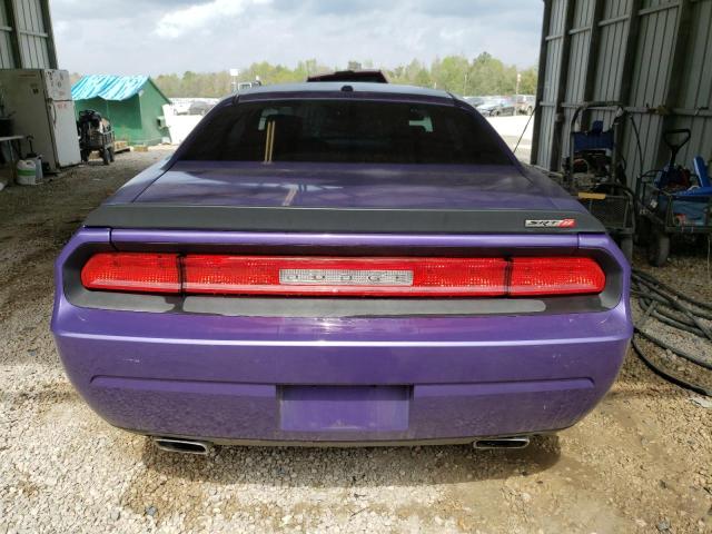 2B3CJ7DW7AH191111 - 2010 DODGE CHALLENGER SRT-8 PURPLE photo 6