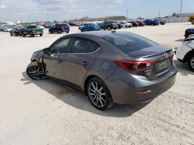 3MZBN1W3XJM164465 - 2018 MAZDA 3 GRAND TOURING GRAY photo 2