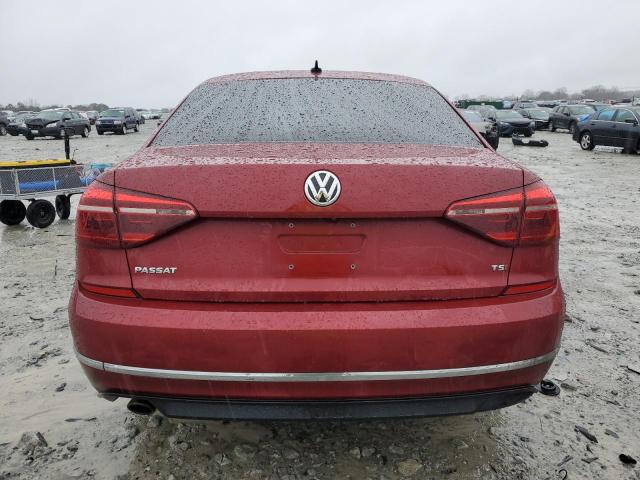 1VWAA7A36JC009026 - 2018 VOLKSWAGEN PASSAT S RED photo 6