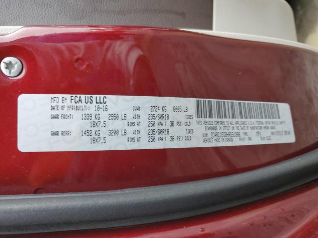 2C4RC1EG8HR591996 - 2017 CHRYSLER PACIFICA TOURING L PLUS BURGUNDY photo 13