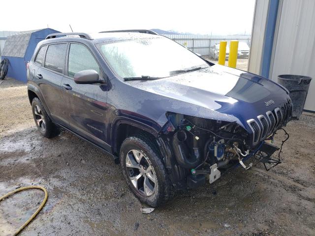 1C4PJMBS5EW211023 - 2014 JEEP CHEROKEE TRAILHAWK BLUE photo 1