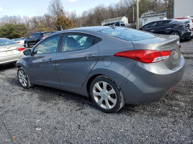 5NPDH4AE0BH076254 - 2011 HYUNDAI ELANTRA GLS GRAY photo 2